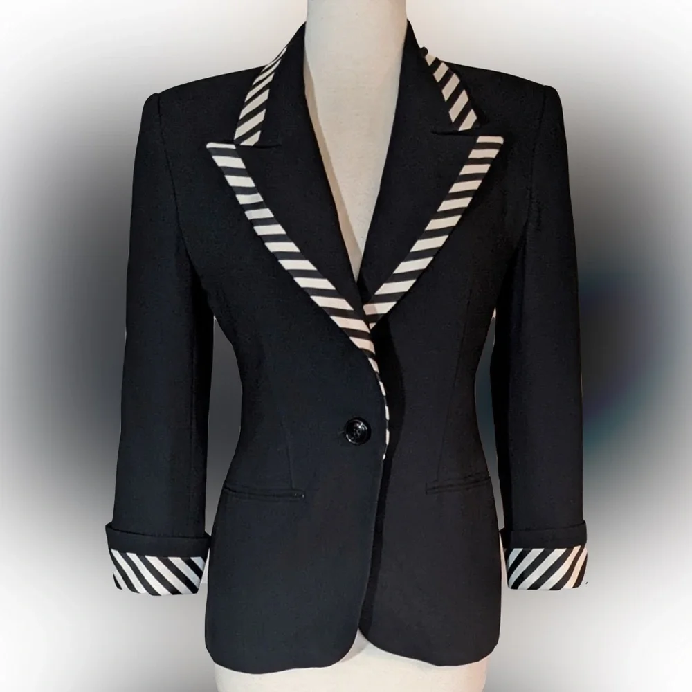 Vintage Christian Dior black 90s blazer
